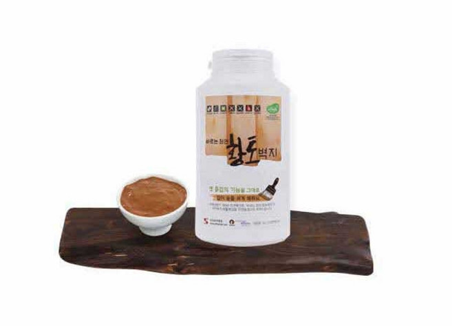 바르는 천연 황토 페인트 벽지 친환경 황토 페인트 1KG 5색상, 화이트, 1개