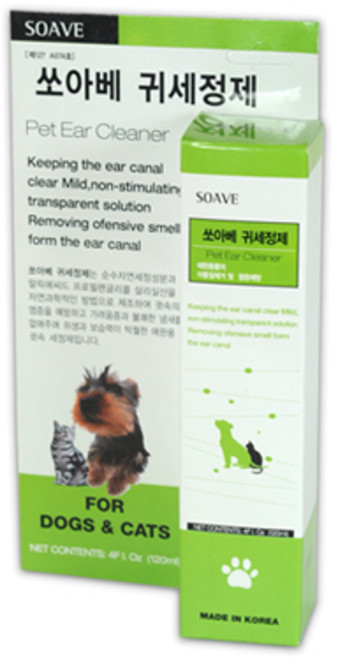고양이 세정제 귀세정제 쏘아베 120ml, 1개, 120g