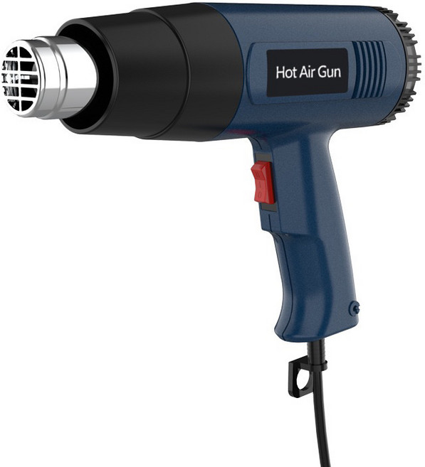 工業級熱風槍 2000W大功率 無極調溫 兩檔風速 多功能熱風機, 1個, 熱風槍