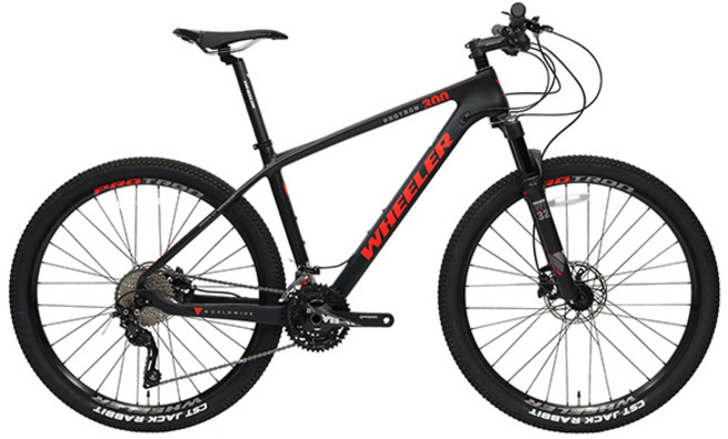 휠러 프로트론300 MTB 카본 디스크 브레이크 11.5kg 신장 160~180cm 방문설치, 블랙, 180cm, 1개