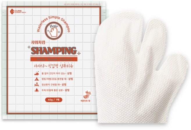 큐어팜텍 샤워처럼 샴핑, 1개, 400g