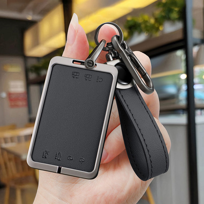 HAKO 드레스업 키케이스 키홀더 (현대/제네시스 카드키호한), H-12, 블랙