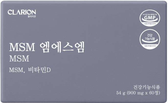 클라리온 MSM 엠에스엠 60정 1박스 관절 연골 뼈