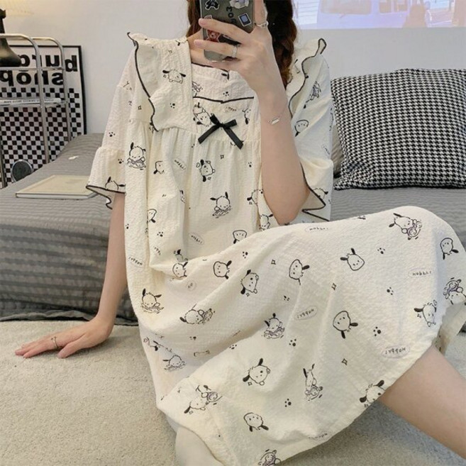프릴 원피스 상하의 세트 파자마 2종 반팔 홈웨어 잠옷