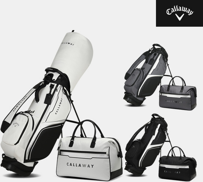 캘러웨이 X DRY 엑스드라이 방수 스탠드백세트 경량 골프백세트 3컬러, 화이트