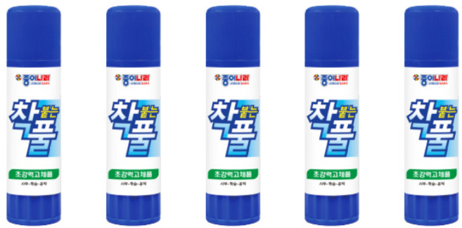 종이나라 착붙는풀 착풀 / 초강력고체풀 / 고체풀 종이나라딱풀 투명풀 문구풀 무독성풀 무독성딱풀 어린이딱풀 어린이풀 공작용풀 대용량딱풀 종이나라풀, 5개, 25g