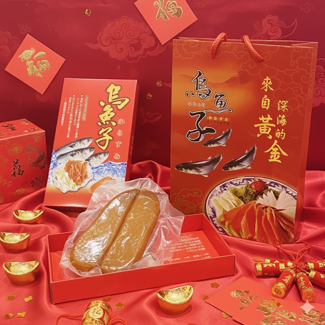 野生烏魚子 7兩 伴手禮 新年伴手禮, 1個
