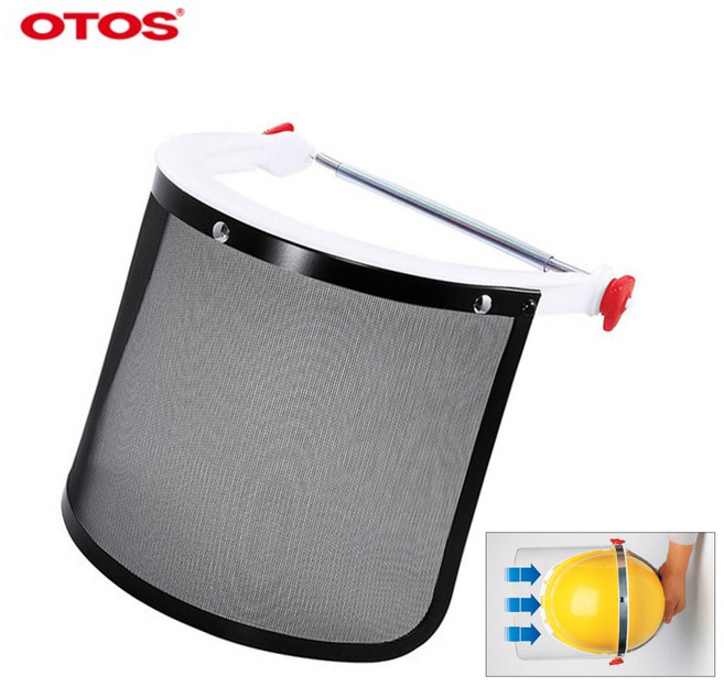 OTOS 오토스 철망 보안면 F-63N 헬멧 부착형, 1개