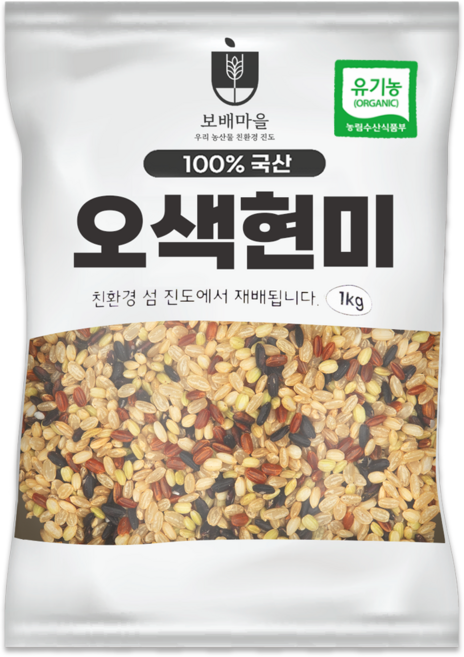 [햇곡] 국산 프리미엄 유기농 오색현미, 1개, 1kg