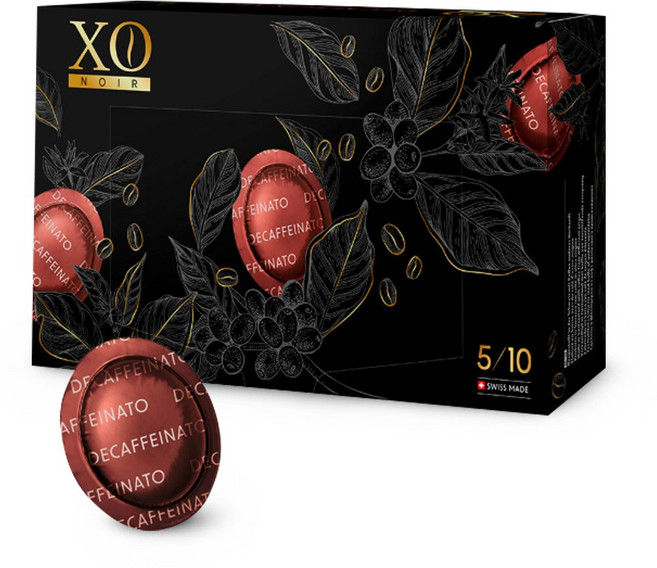 XO NOIR 네스프레소 프로페셔널 기업용 호환 캡슐커피 디카페나토, 1개, 50개입, 6g