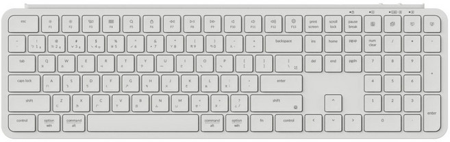 Keychron B6 Pro 超薄無線鍵盤 2.4GHz 藍牙 有線 三模 輕巧 支援 Mac/Windows 英文版, 象牙白/注音版本