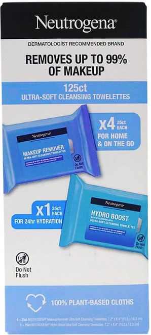 Neutrogena 露得清 125ct 溫和潔淨保濕柔軟卸妝棉, 5, 25ct