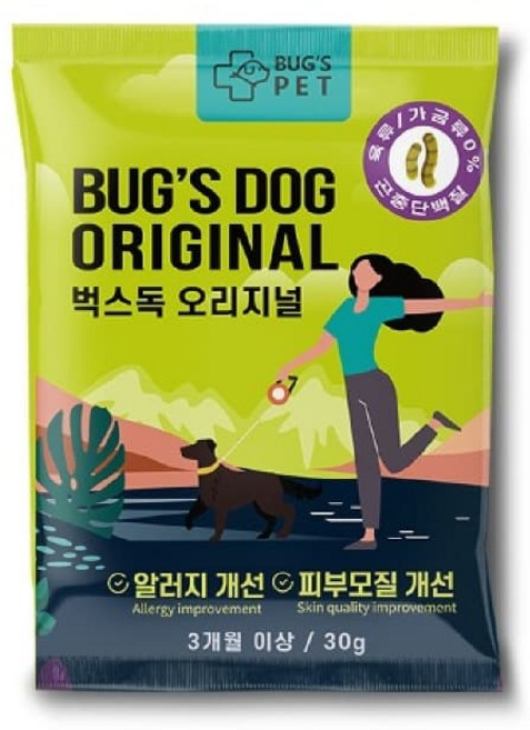 벅스독 오리지널 인섹트 곤충사료 30g(10개입), 곤충, 30g, 10개