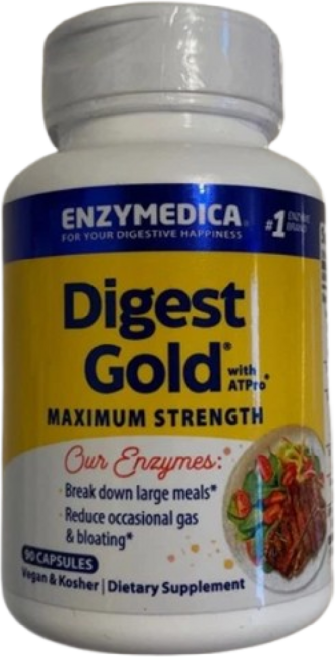 엔자이메디카 다이제스트 골드 AT프로 비건 캡슐, 90정, 1개