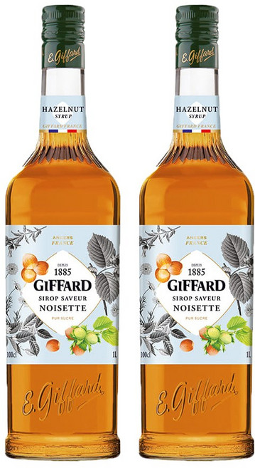 지파드 헤이즐넛 시럽, 1L, 2개