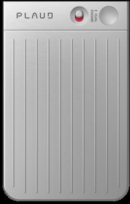 PLAUD NOTE AI 음성 녹음기 회의 강의 통화 AI 전사 및 요약을 위한 AI 메모 작성 장치, 64GB, 2)Silver