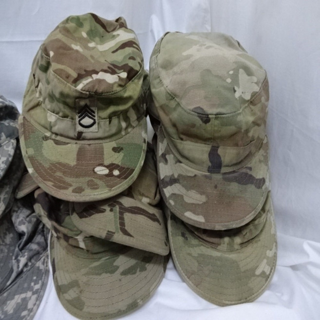 US 군복 유니폼 모자 ACU모자 USED 패트롤 멀티캠모자 작업모 군복모자 MADE IN USA