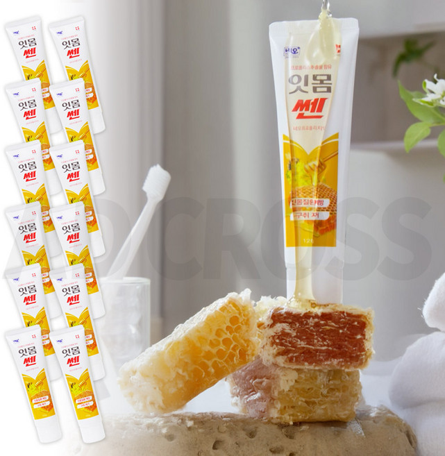 [인포벨]TV홈쇼핑정품 애드크로스 잇몸쎈 프로폴리 치약 미백 누렁니 호주산 프로폴리스 입냄새 제거, 1세트, 1.44kg