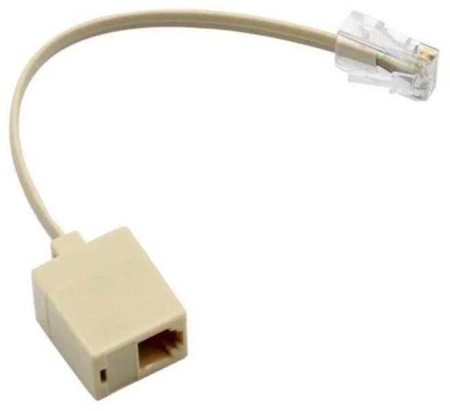 勁祥科技 RJ45轉RJ11網路線轉電話線轉接頭 8P轉6P4C 四芯轉換頭 網路電話轉換必備, 1個