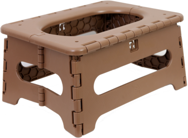 유온미 미니 휴대용변기 캠핑변기, 1개, Chocolate