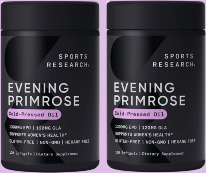 스포츠리서치 달맞이꽃 종자유 eveving primrose, 120정, 2개