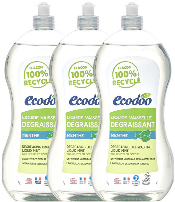 에코두 주방세제 민트, 3개, 1L