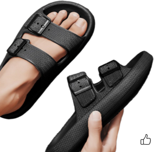 소루스토리 버클 쿠션 사무실 실내화