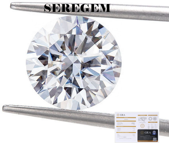 SEREGEM 최상급 모이사나이트 1~20CT 브릴리언트컷 GRA인증서/D컬러/VVS1/EX/DIY/나석/루스스톤