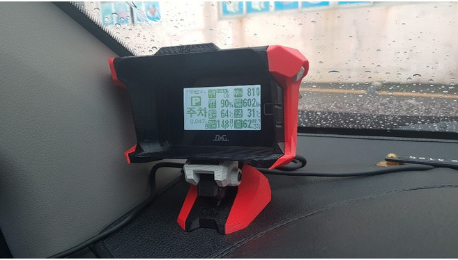 다그 dag 다그3 다그3+ 네오전용 스포츠카스타일 햇빛가리개겸 거치대, 레드, 다그네오, 1개