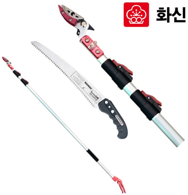 화신 고지가위 S-330 4M 3단고지톱포함 전정가위 원예가위, 1개