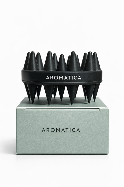 아로마티카 듀얼 스칼프 샴푸 브러쉬, 검정, 1개