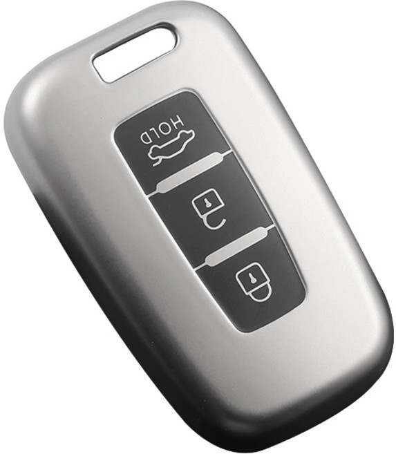 HAKO 메탈릭 키케이스 본품, HK-01, 실버