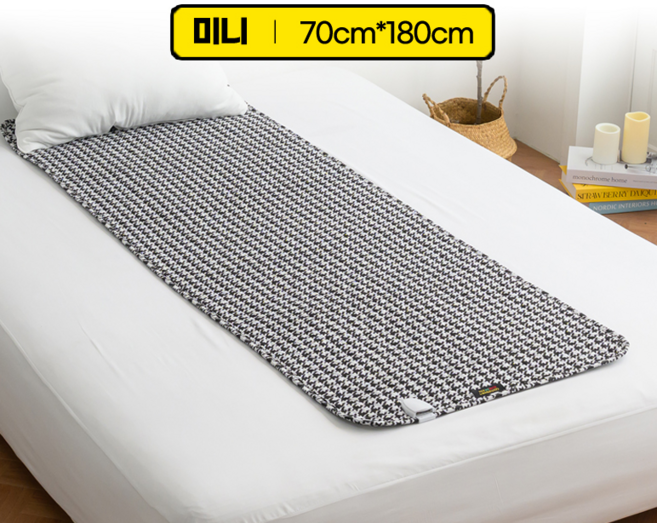 한일의료기 EMF 탄소발열선 전자파차단 전기매트 전기요 미니/싱글/더블 블랙하운드, 블랙하운드 미니(70x180)