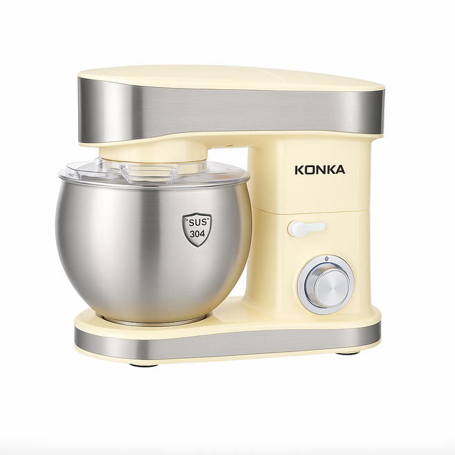 브레드믹스 조용한 제빵 반죽기 가정용 스탠드믹서 전동 휘핑기 밀가루 혼합기 미니 머랭치기, 6L KM995 1500W 착즙 및 다진고기 세트