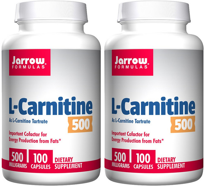 Jarrow FORMULAS 賈羅公式 左旋肉鹼無麩質膠囊 500mg, 2罐, 100顆