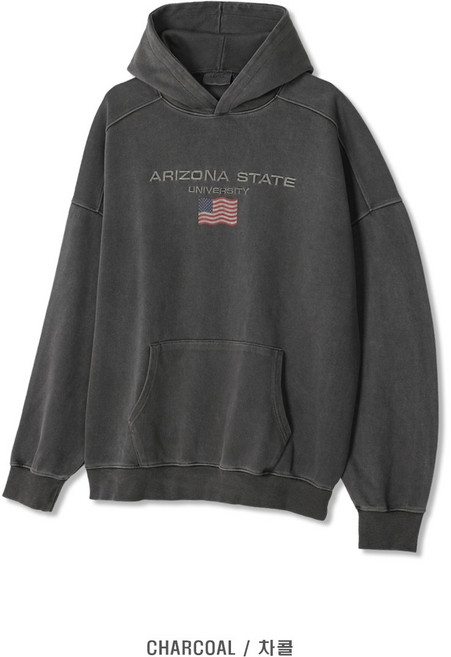 알카ALKA 에리조나 피그먼트 오버핏 후드(3color)