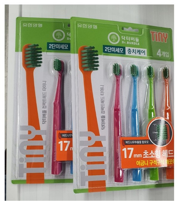 닥터버들 컴팩트헤드 2단 미세모 칫솔 4종 세트, 4개입, 2세트