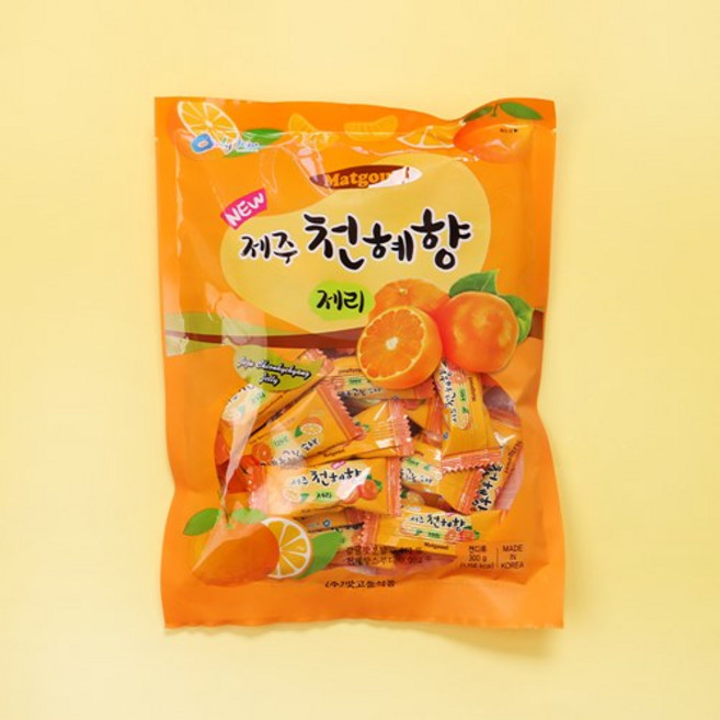 1+1 제주 천혜향 제리 감귤 젤리 제주기념품 제주도여행선물, 2개, 300g