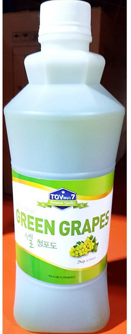 대용량 청포도베이스 2000ml 에이드 원 액기스 농축액, 1개, 2L