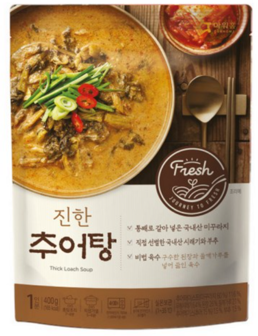 아워홈 추어탕 즉석조리식품, 2개, 400g