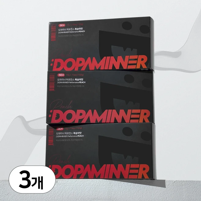 [본사] 도파미너 퍼포먼스 복숭아맛 (운동전 부스터), 3개 - 쿠팡