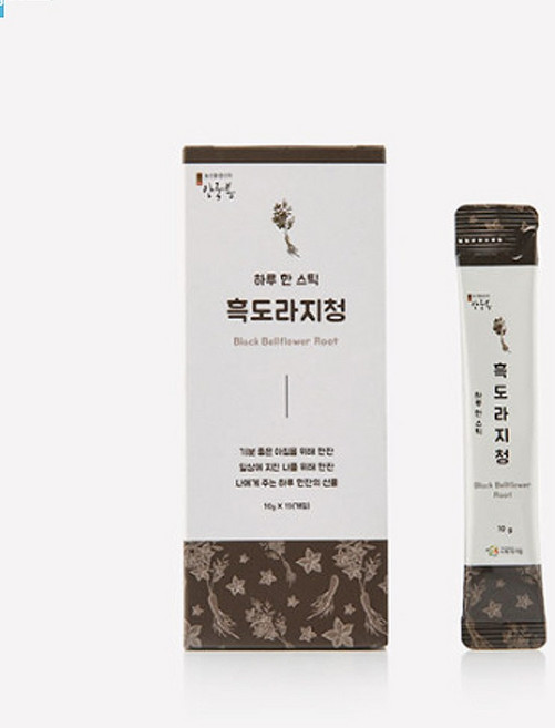 [하루한스틱] 발효 흑도라지청 스틱 원산지 국산 경상북도 영주시, 1개, 15개입, 10g