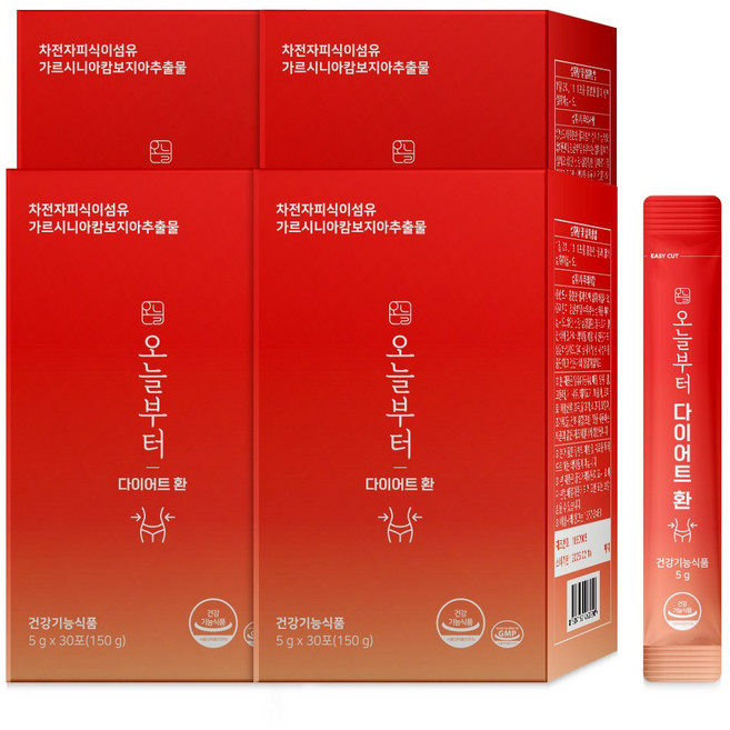 오늘부터 다이어트 환 차전자피 쾌변 보조제, 150g, 4개