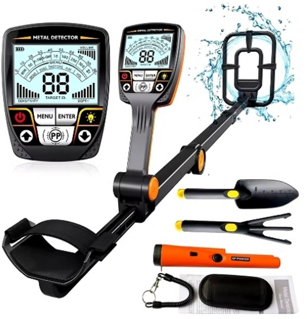 금속탐지기 전문가용 접이식 방수 조절식 고정밀 경량 4)TX 640 SR, 5세트