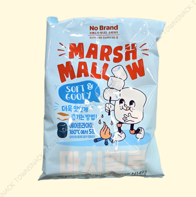 노브랜드 마시멜로 100G 두쫀쿠 재료 베이스 하얀마시멜로, 1개