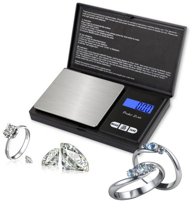 디지털 초정밀 0.01단위측정 전자저울 보석 약재 찻잎, 1개