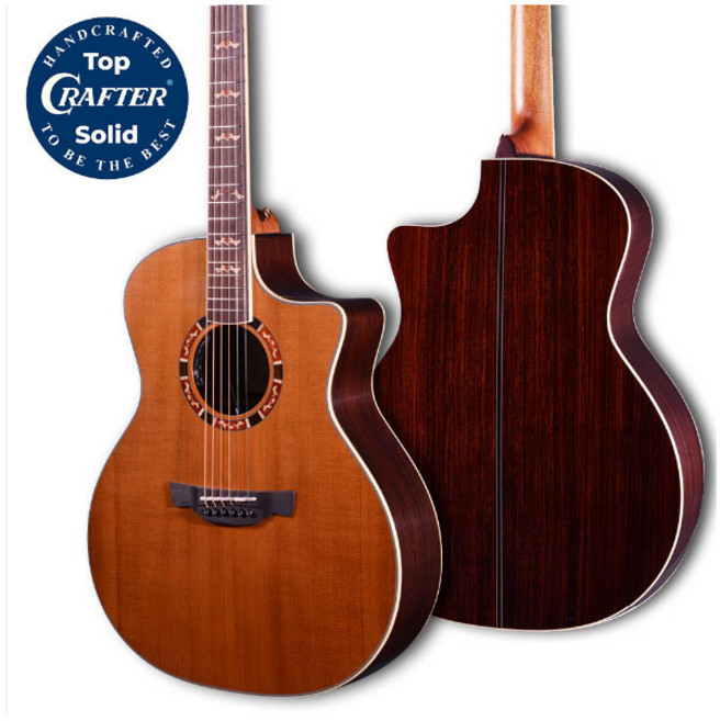 크래프터 통기타 GODINUS VVS 갓인어스 GA바디 탑솔리드 컷어웨이 픽업장착 풀구성품, 1개