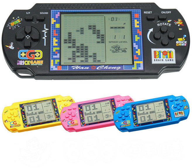 Han Cheng 橫式大螢幕復古懷舊俄羅斯方塊機, 1個, 黑色