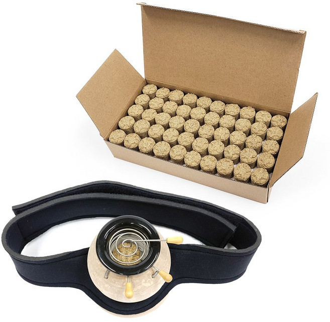 쑥뜸명가 다용도쑥뜸기(1구) + 약쑥봉(100개) 세트 간편 뜸기구, 1세트