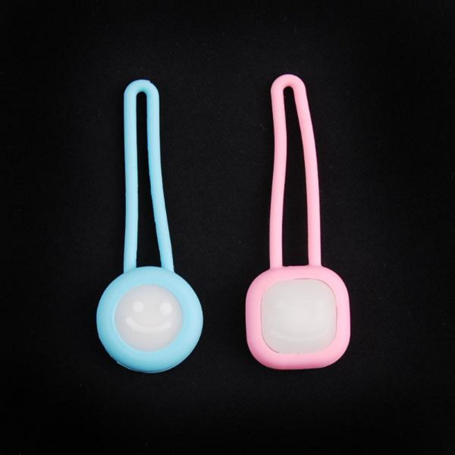 강아지야간산책LED팬던트 CB 반려동물 안전 불빛 목걸이 인식표 용품, 핑크, 1개